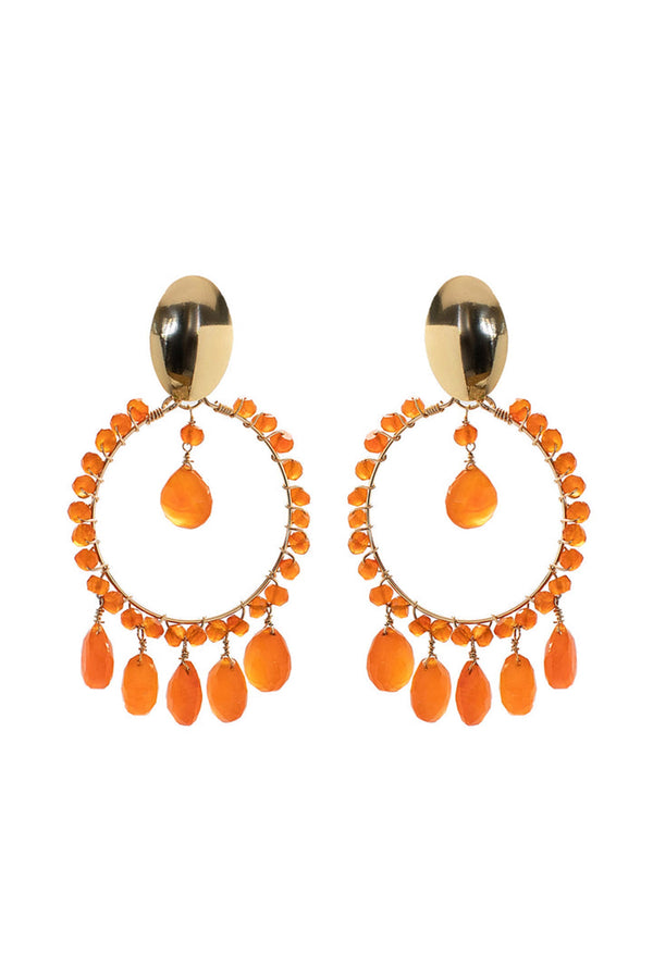 Carnelian Cara Earrings