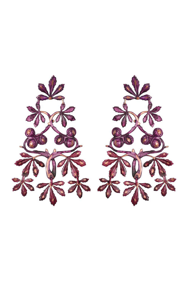 Maraval Earrings - Plum
