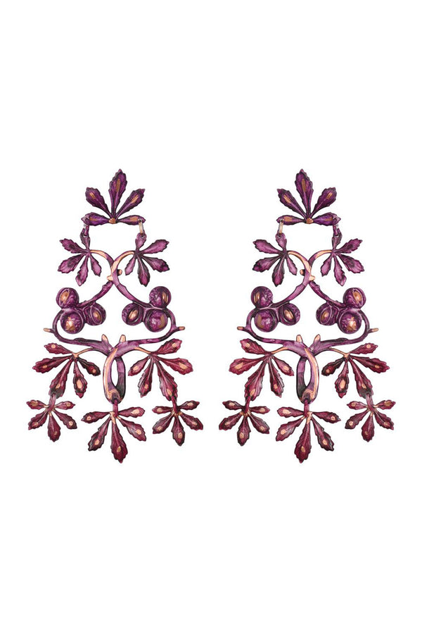 Maraval Earrings - Plum