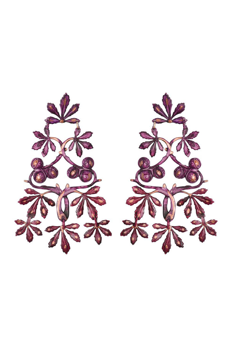 Maraval Earrings - Plum