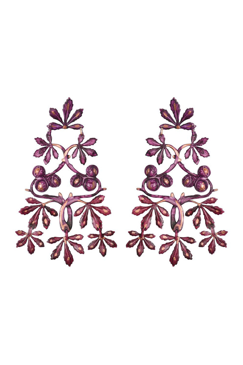 Maraval Earrings - Plum