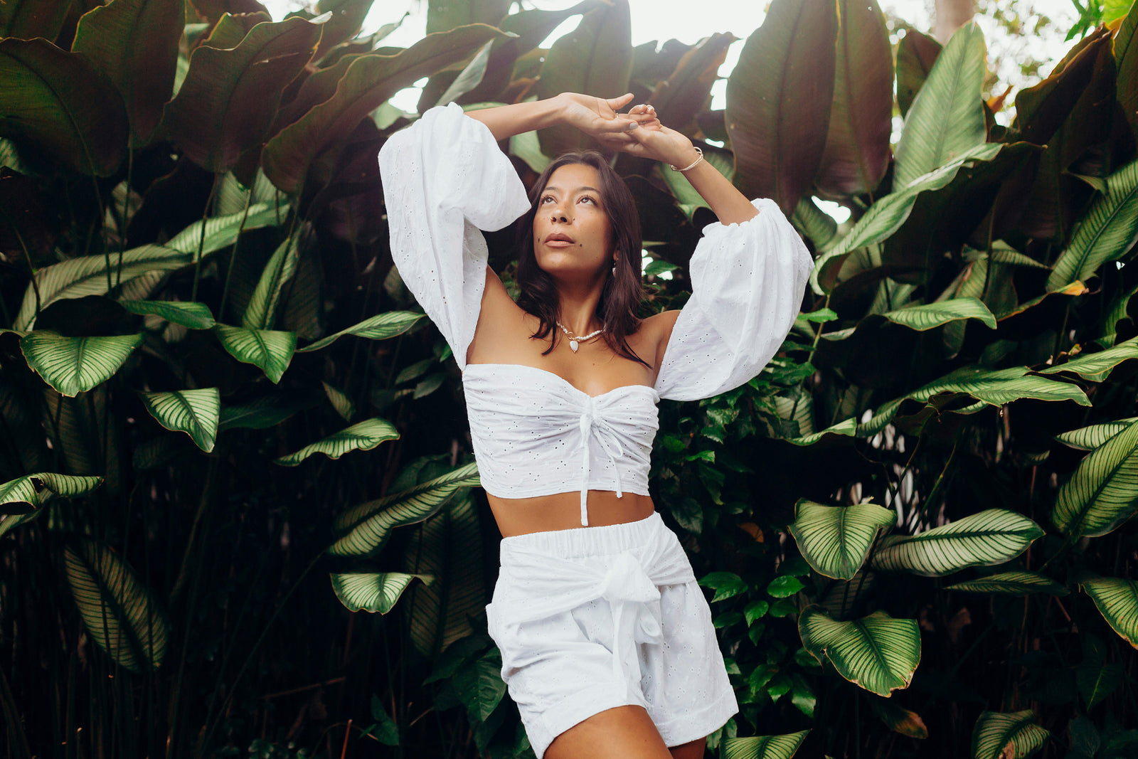 Eyelet Cotton Off Shoulder Blouse – OCHIE