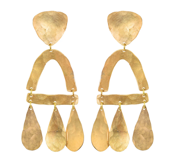 Brass Castara Earrings