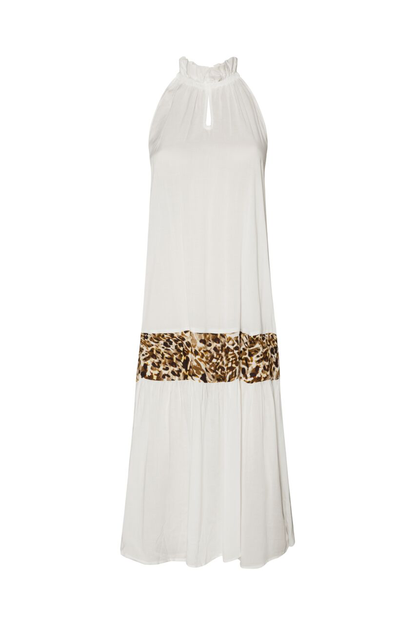 Nevis Dress - White/Animal